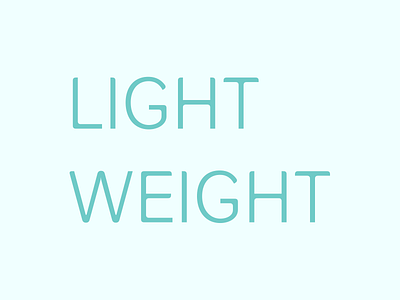 Light Weight 2d adobe art artwork design font graphic design lettering modern type design typeface typography vector