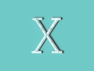 Capital Letter X 2d 3d adobe art artwork design font graphic design lettering modern type design typeface typography vector
