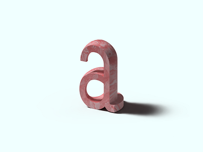 Lowercase Letter a 2d 3d adobe art artwork design font graphic design lettering modern type design typeface typography vector