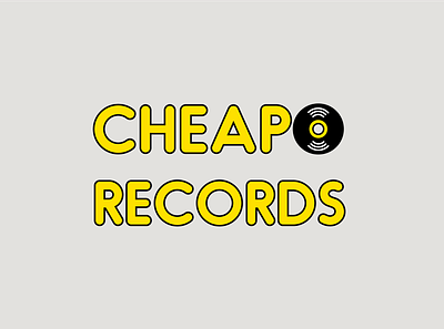 Cheapo Records Logo cheapo cheapo records logo logodesign logotype record store typogaphy vintage