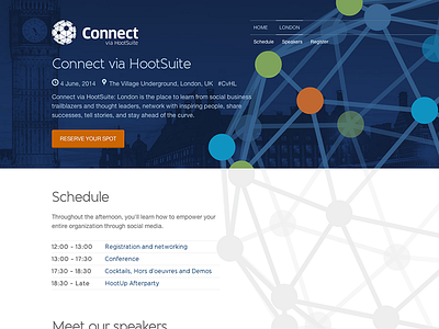 Connect via HootSuite website