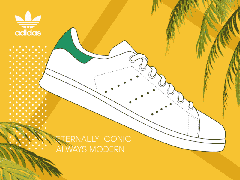 Adidas_StanSmith sneaker prmo 2d adobe after aftereffects animation design effects mograph motion portland