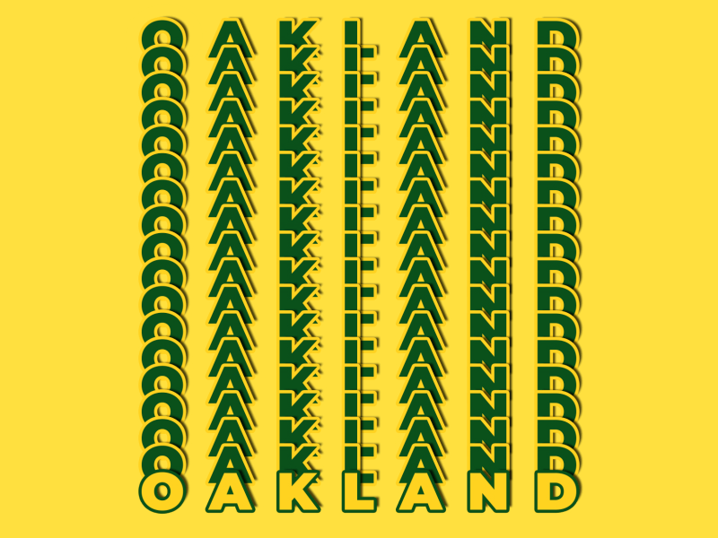 Oakland type animation adobe after animation design effects illustration mograph motion