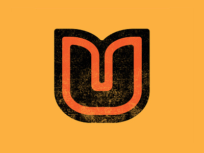 U branding design icon illustration illustrator logo retro textures typography ui vector vintage