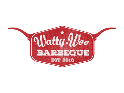 Watty-Woo BBQ bbq bbq food branding icon illustration illustrator logo phunk designs retro texture texture pack textures vector
