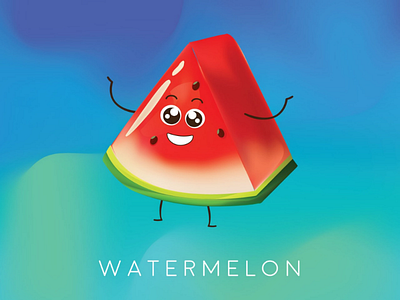 Fruit Character 1- Watermelon characters design fruits graphic design visual art