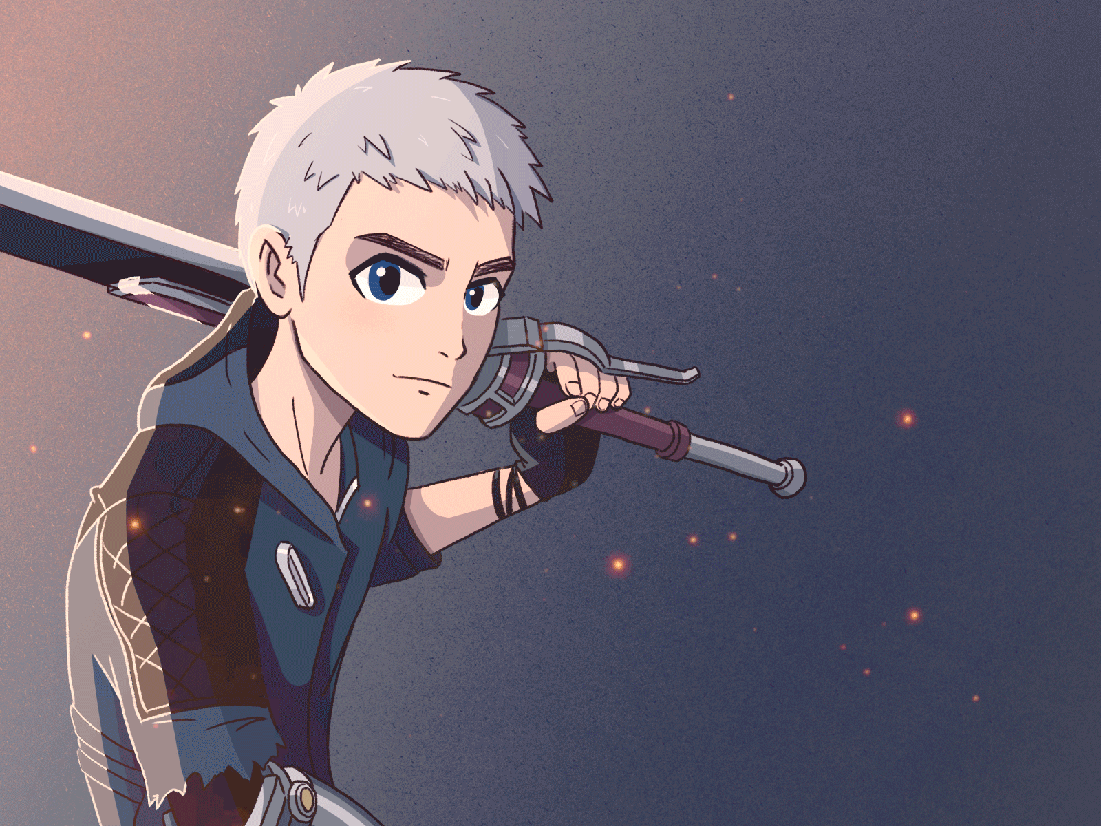 【GIF】Devil May Cry - Nero illustration