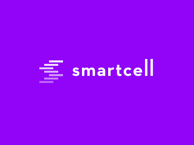 Smartcell logo branding concept idea identity lettering letters logo typography wordmark