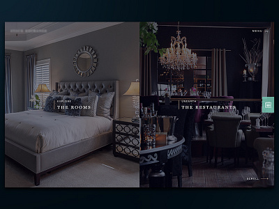 Luxury Hotel concept homepage hotel luxury navigation ui ux web web design