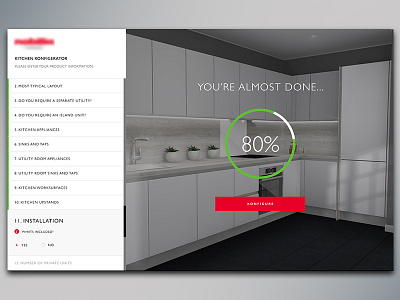 Custom Kitchen Design App app bespoke configurator custom interface kitchens ui web web design