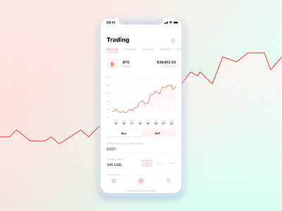 crypto dashboard for iOS