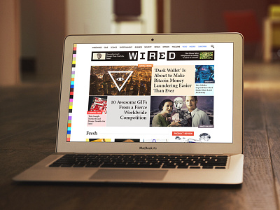 W I R E D redesign news portal redesign tech ui web web design webdesign wired