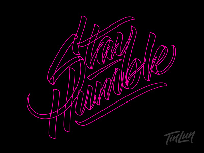 Stay Humble - Vector Construction calligraphy vector