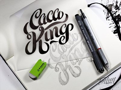 Caca King hand lettering lettering summerofsketching