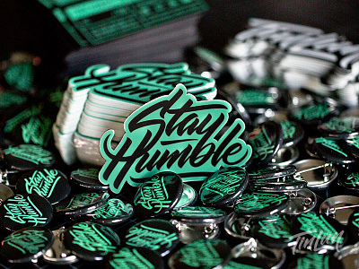Stay Humble - Sticker hand lettering lettering stickers