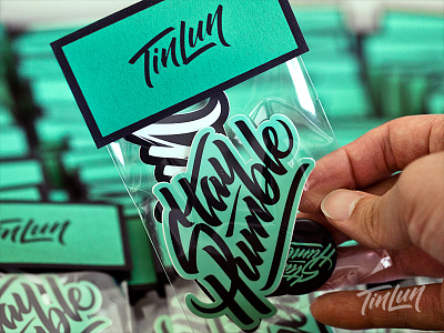 Stay Humble - Goodie Pack buttons hand lettering lettering packaging stickers
