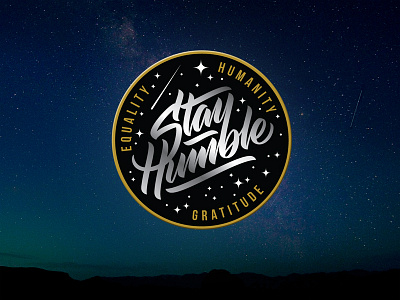 Stay Humble - embroidered patch design apparel embroidery patch