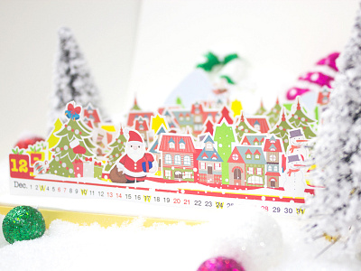 Scenicalednar - merrychristmas calendar christmas craft diy stationery