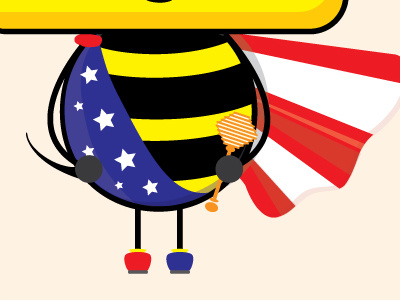 Bee President 44 america bee day flag holiday president star strip