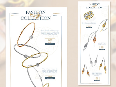 New Fashion Collection Email Campaign campaign email engagement fashion interface jewelry mail web design website