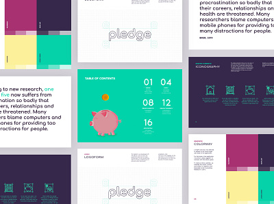 Pledge App - Brand Guideline appdesign appdevelopment appicon application branding branding and identity branding design design identity technology uidesign uiux visualidentity