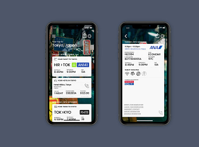 UI Screens for a Travel Concierge App application design mobile travel ui uidesign
