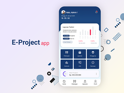 E-Project app app design ui ux