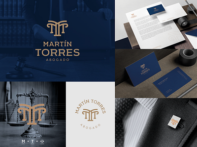 Martín Torres - Abogado brand brand identity branding concept branding design lawyer lawyer logo logo marca