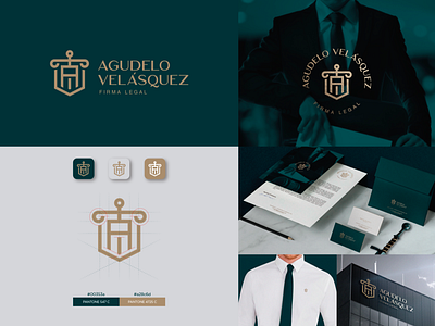 Agudelo Velásquez - Abogado brand brand identity branding branding concept branding design lawyer lawyer logo logotypedesign marca