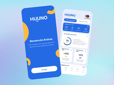 Huuno | Augmented Analytics app branding design icon illustration minimal typography ui uidesign ux
