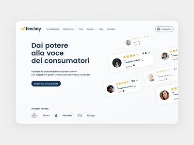 Feedaty Redesign app branding graphic design logo ui