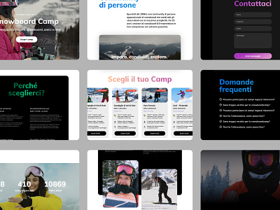 Snowboard UI Web Design