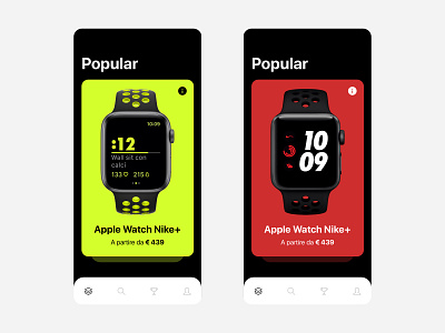 Product Card App Concept app design icon ui ux