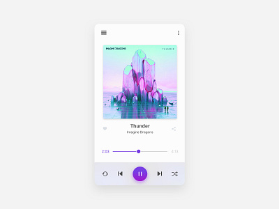 Music App Concept app design ui ux