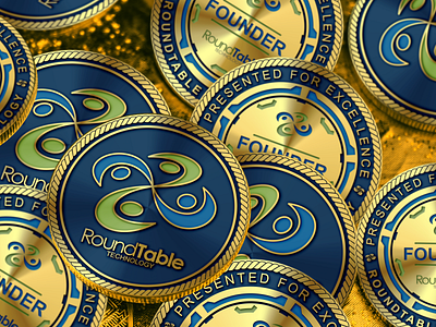 Coin Design // ROUNDTABLE (client : justinbrown722) 3d animation coin crypto design graphic design logo