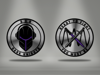 Coin Design // DARK KNIGHTS (client : taylorgerrish) 3d animation coin crypto design graphic design logo