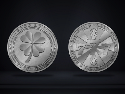 Coin Design // LUCK COIN (client : timmeils) 3d animation coin crypto design graphic design logo