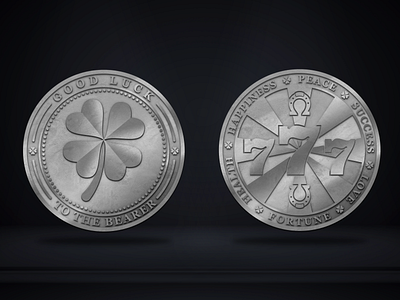 Coin Design // LUCK COIN (client : timmeils)