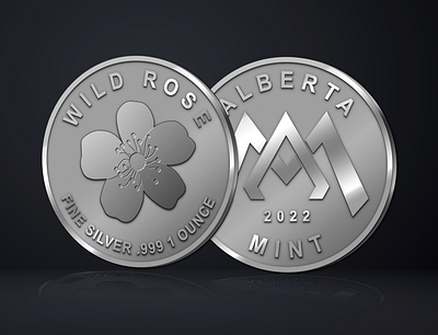 Coin Design // ALBERTA (client : warrenvignal) 3d animation coin crypto design graphic design logo