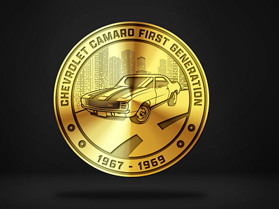Coin Design // CHEVROLET (client : webslingers) 3d animation coin crypto design graphic design logo
