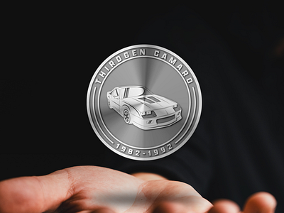 Coin Design // THIRDGREN CAMARO (client : webslingers) 3d animation coin crypto design graphic design logo