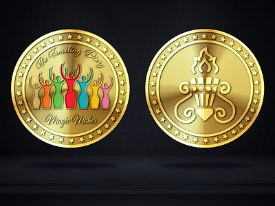 Coin Design // MAGIC MAKER (client : daempressky) 3d animation coin crypto design graphic design logo