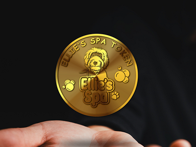 Coin Design // ELLIE'S SPA (client : gmacdona) 3d animation coin crypto design graphic design logo