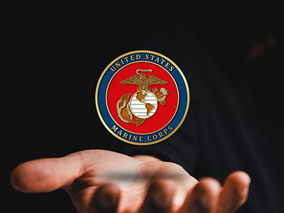 Coin Design // US MARINE CORPS (client : jpsands) 3d animation coin crypto design graphic design logo
