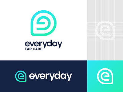 Everyday Ear Care Logo Design brand identity branding doctor ear icon logo nose symbol throat