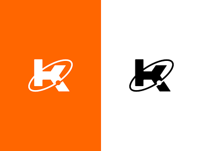 New Logo Mark! kbd logo orange orbit space