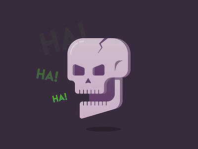 Skull laughing skull vectober