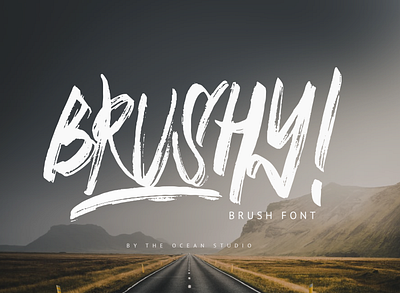 BRUSHY! branding brush font brush fonts brush lettering font font awesome font design