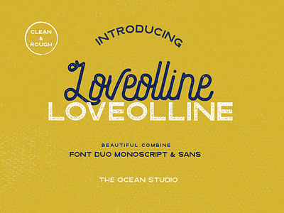 Loveolline Vintage Font Duo branding font design lettering logo design logotype retro font script script font typeface typogaphy