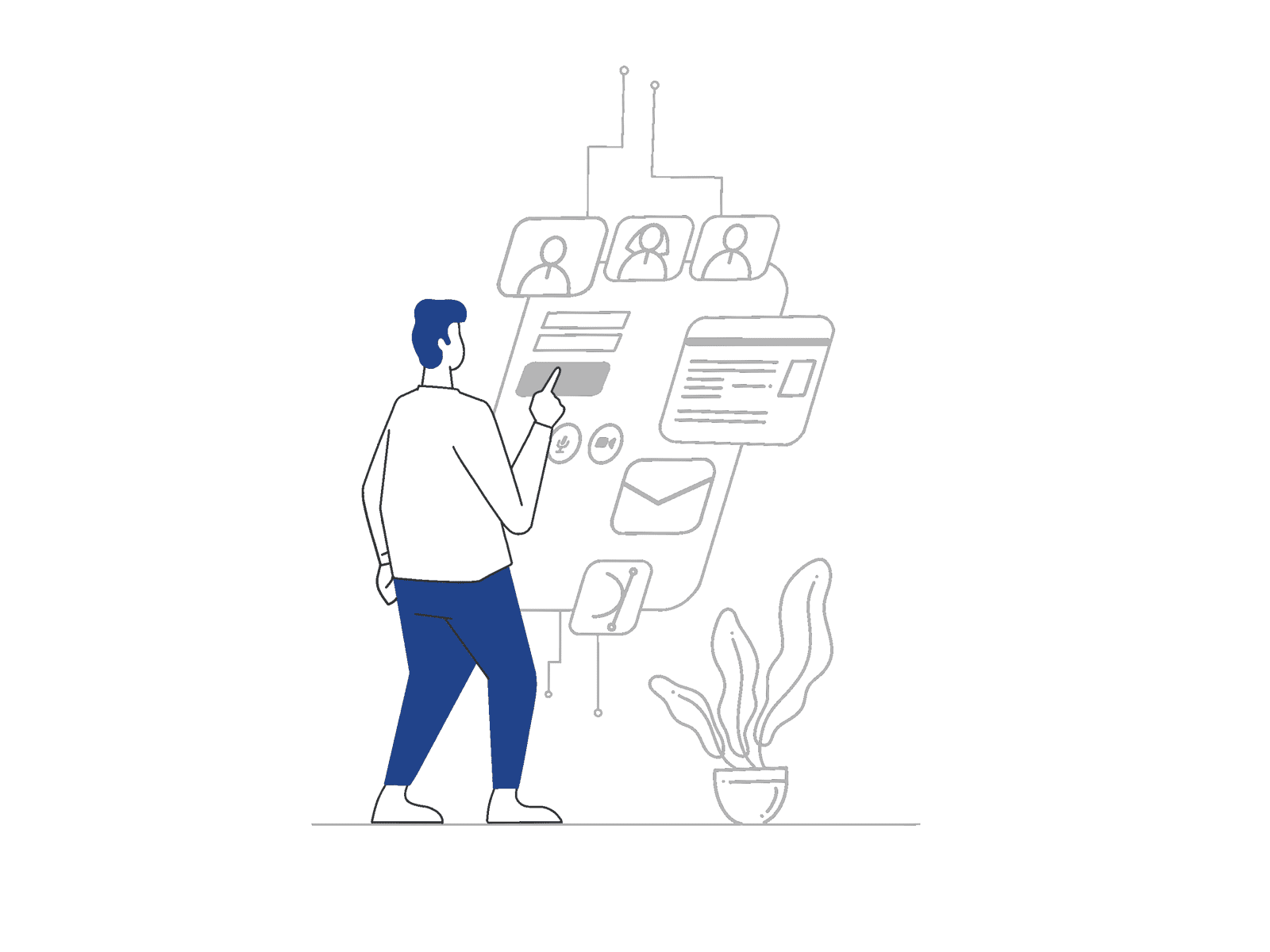 Decision Making animation design illustration